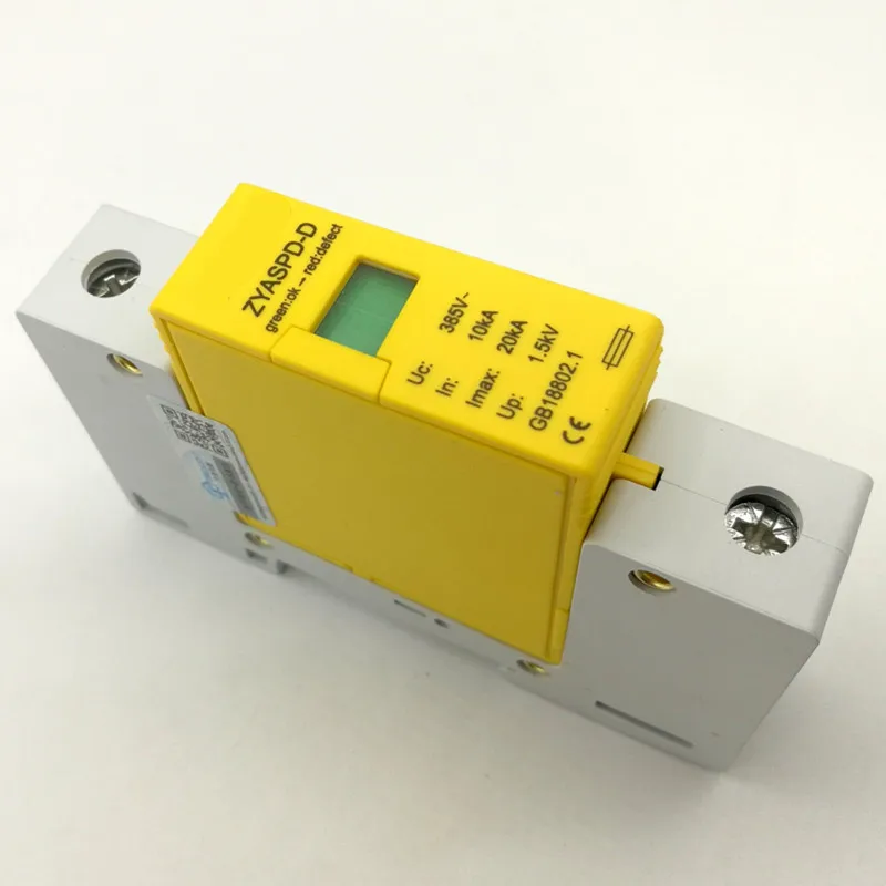 1 полюс 10-20ка~ 385VAC SPD дом устройство защиты от перенапряжений защитное Низковольтное устройство Разрядника