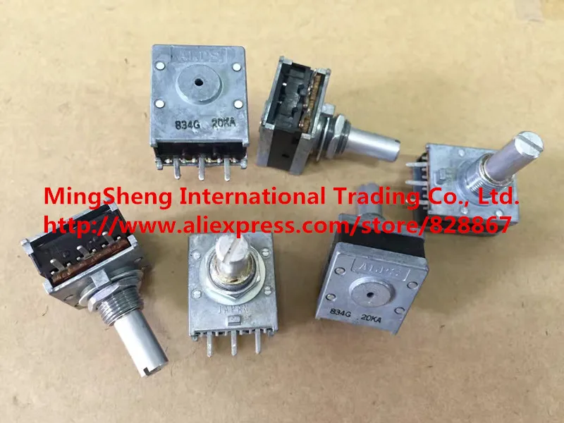 Оригинальный новый 100% 18 Тип одинарный потенциометр RK18 20KA A20K осевая длина 20 мм с