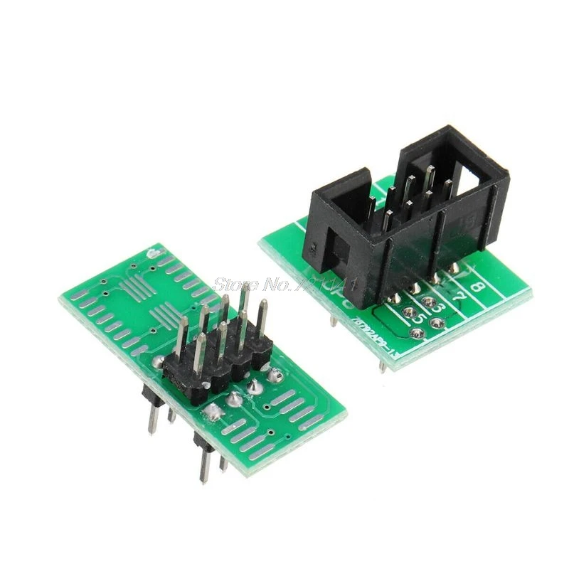 CH341A 24 25 серии EEPROM флэш-память биос USB SOP8 тестовый зажим для EEPROM 93CXX/25CXX/24CXX программирование в цепи+ 2 адаптера