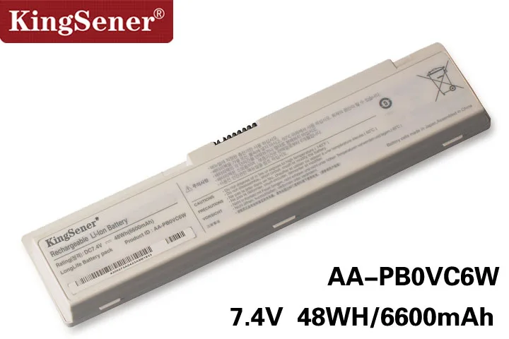 AA-PB0VC6W KingSener AA-PB0VC6S ноутбук Батарея для SAMSUNG N308 N310 N311 N315 NC310 X118 X120 X170 X171 AA-PB0VC6B AA-PB0VC6V 7,4 V 6600 мА-ч - Цвет: AA-PB0VC6W