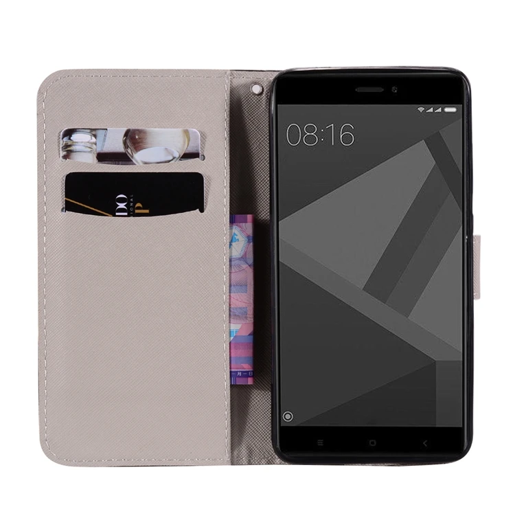 Кожаный чехол-книжка для Redmi Note 4, чехол-книжка для Xiaomi Redmi Note 4X, чехол для Etui Xiomi Redmi Note 4X4 X, чехол-книжка