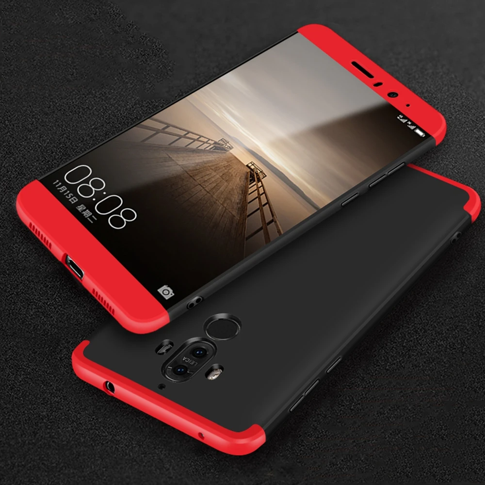 FLOVEME Full Coverage Case For Huawei P9 P10 Plus Mate 9 Luxury 3 In 1 Phone Cases Accessories Honor 8 Cover |