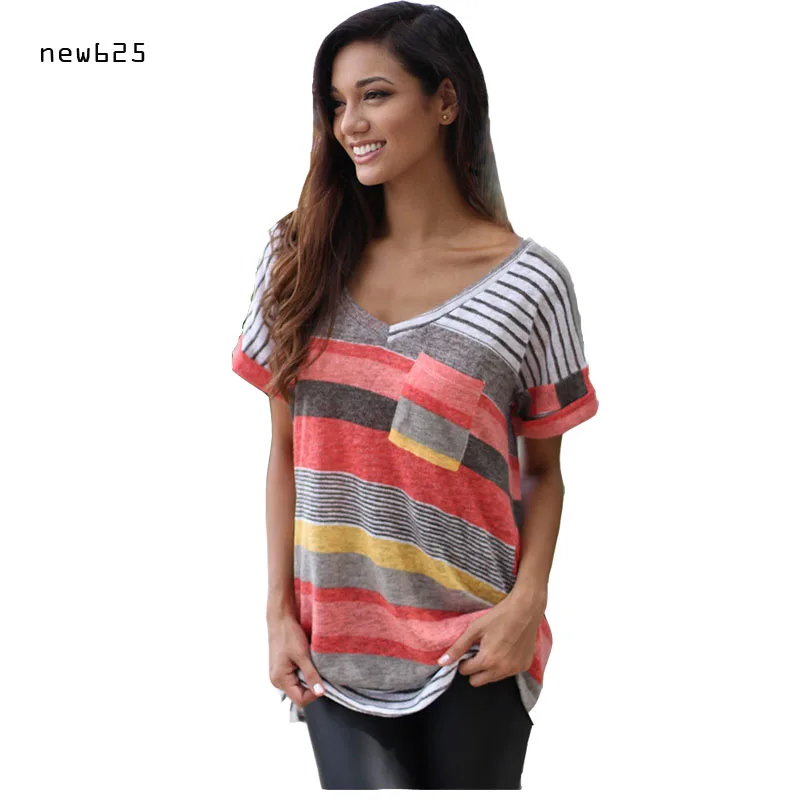 New625 Мода Коротким Рукавом О-Образным Вырезом футболка воме Топы Tee футболки Femme