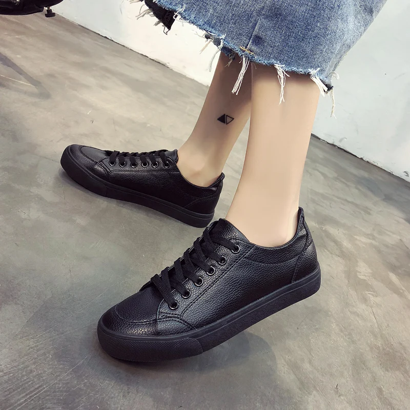 Женская обувь коллекция 2018 года весна осень новая Вулканизированная лоферы