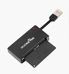 Rocketek USB 2,0 считыватель смарт-карт CAC ID, банковская карта, разъем для сим-карты cloner, кардридер, адаптер для компьютера, ПК, ноутбука, аксессуары
