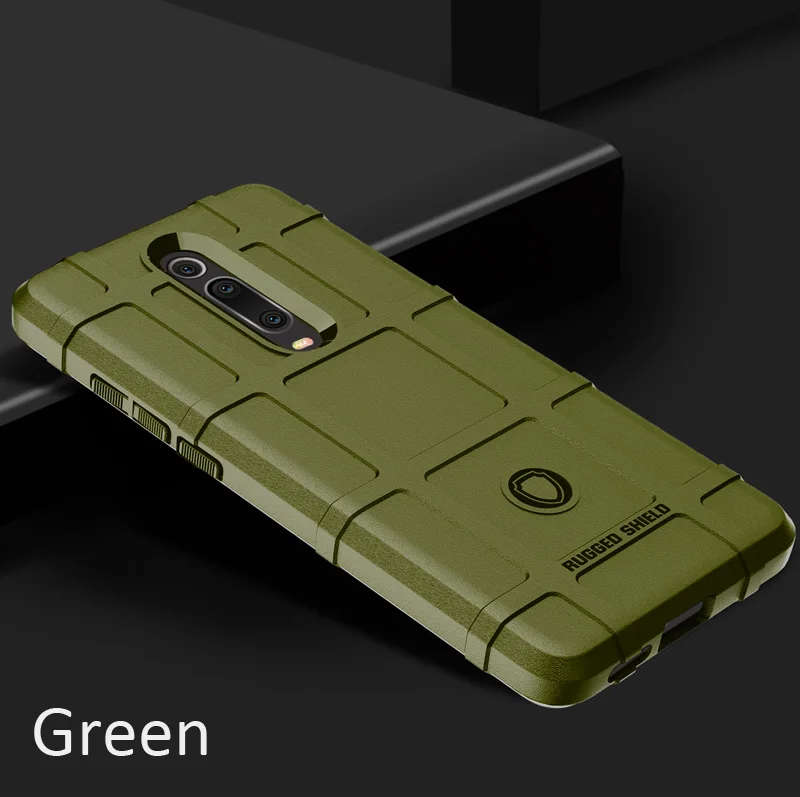 Green Прочный защитный чехол для Xiaomi mi 9T Pro Defender Armor ударопрочный чехол для Red mi K20 Pro - Цвет: Green