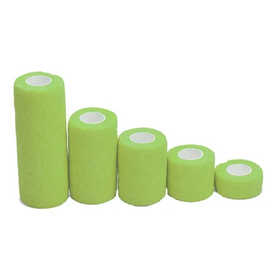 Fluorescent green 1 шт. дропшиппинг тейп спортивный эластичный бинт Для Спорта клейкая лента водостойкая Мышцы Колено Бедра Бинт - Цвет: Fluorescent green