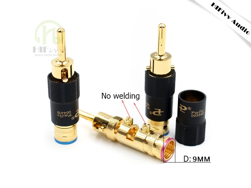 Hifivv аудио hifi динамик разъем PAILic HIFI банан высокой чистоты медь 100%|Усилители
