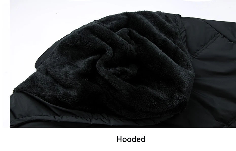 Holyrising Parka Men Warm Jaqueta Masculina Inverno Black Hooded Jackets Loose Zipper Windproof Male Clothes Thick Coats 18480-5
