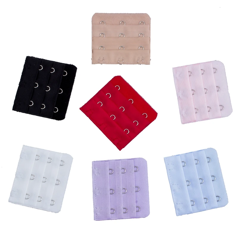7 шт. красочные 3x3 Крючки бюстгальтер ремень застежка удлинитель нижнее белье