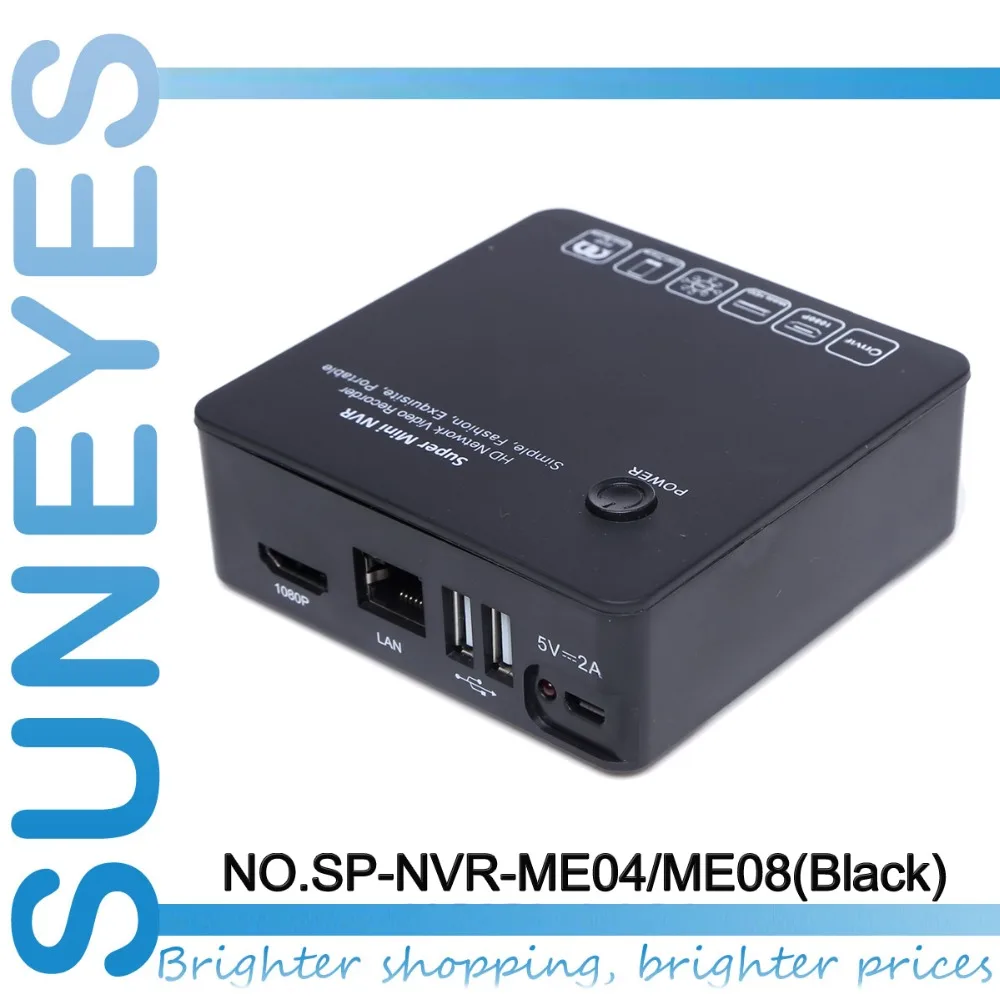 SunEyes SP-NVR-ME08 8CH маленький супер мини NVR для 720 P/1080P HD IP камера ONVIF сети видео