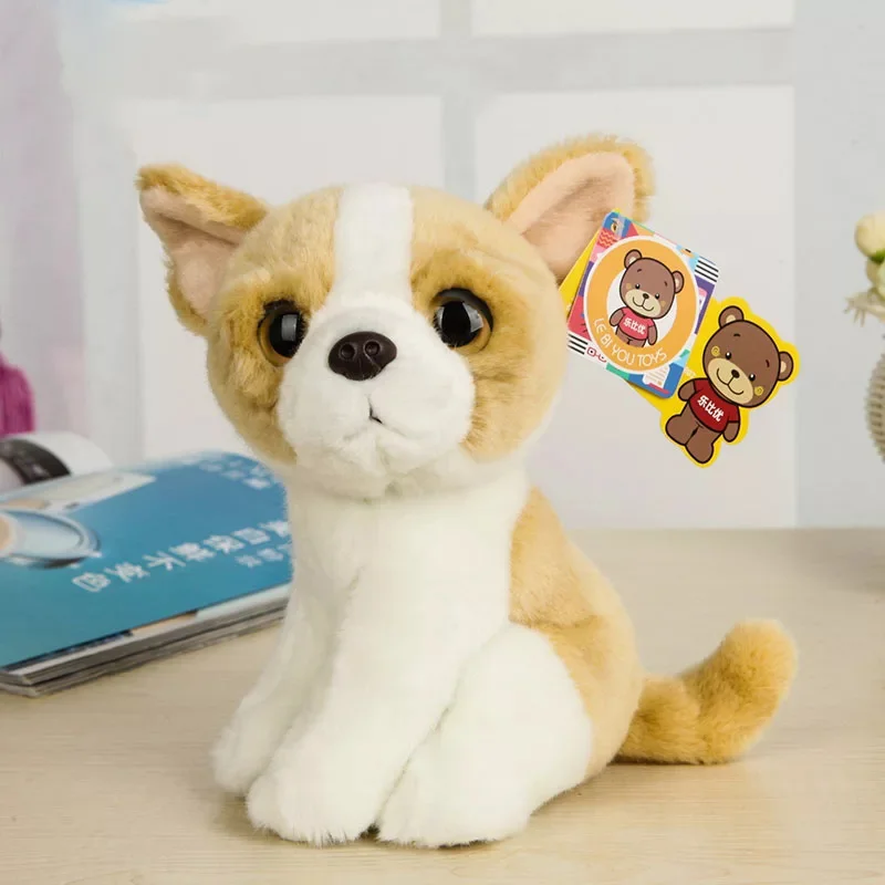 Реалистичная игрушка для сидения чихуахуа 7 &quot 18 см плюшевые игрушки милый
