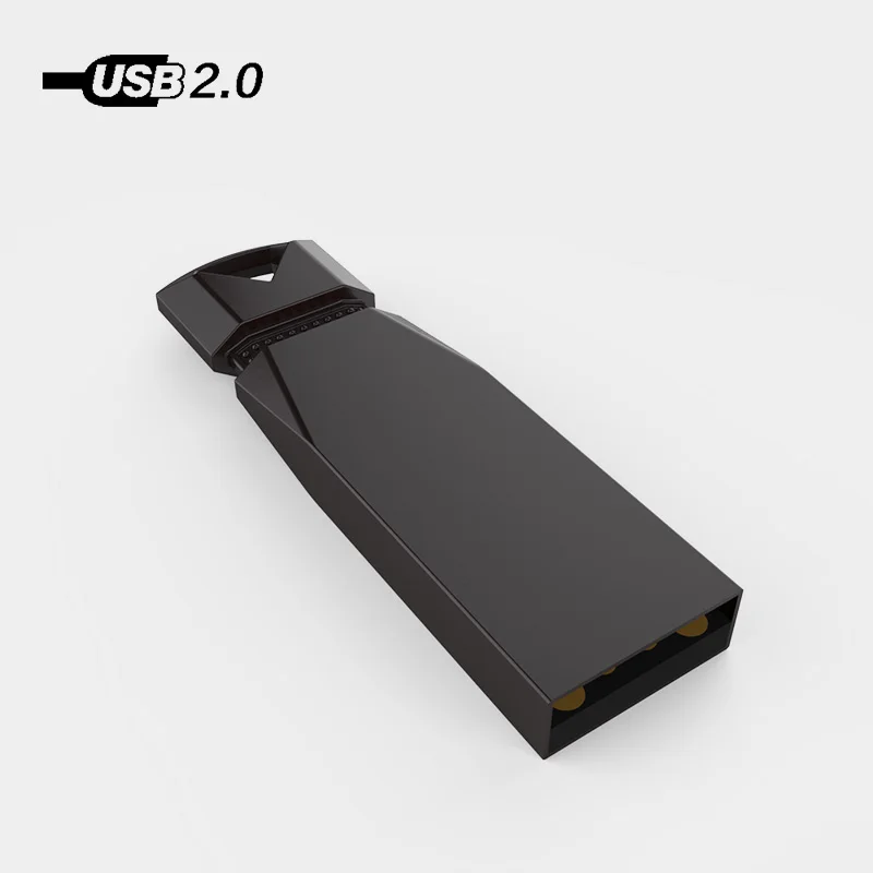 Usb флеш накопитель черного цвета с металлическим u диском 128 Мб 4 ГБ 8 16 32 64 ГБ|USB