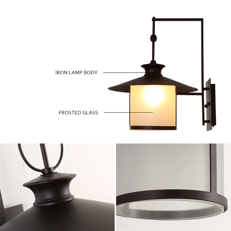 Europe outdoor Wall lamp porch lights Lampshade E27 Edsion Iron product wall light | Освещение