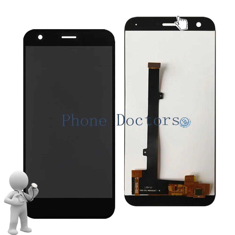 5 2 ''цельный ЖК дисплей + сенсорный экран дигитайзер в сборе для zte лезвие A512 Z10