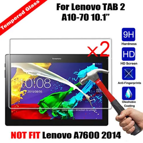 2 шт. для Lenovo Tab A10-70 A10-70F A10-70LC 10 1 дюймов Защитная пленка экранов планшетов из