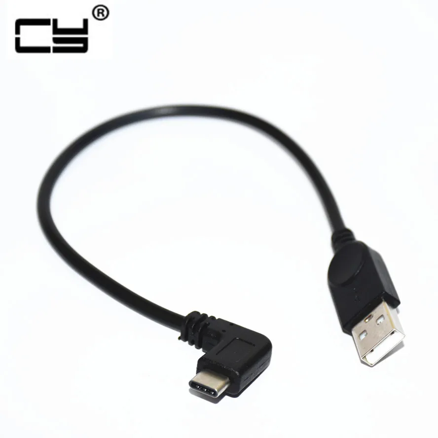Прямоугольный USB 3 1 Type C USB-C к 2 0 кабель 90 градусов разъем для планшета и мобильного