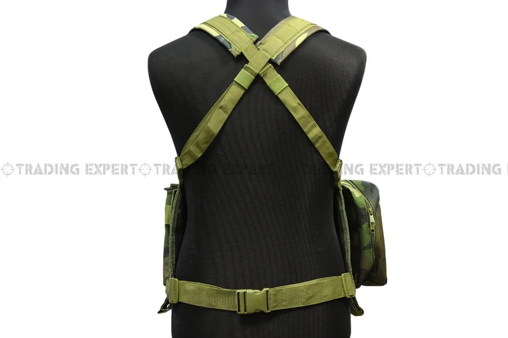 Военный тактический жилет Молл морской пехоты США molle штурмовой (Черный ACU