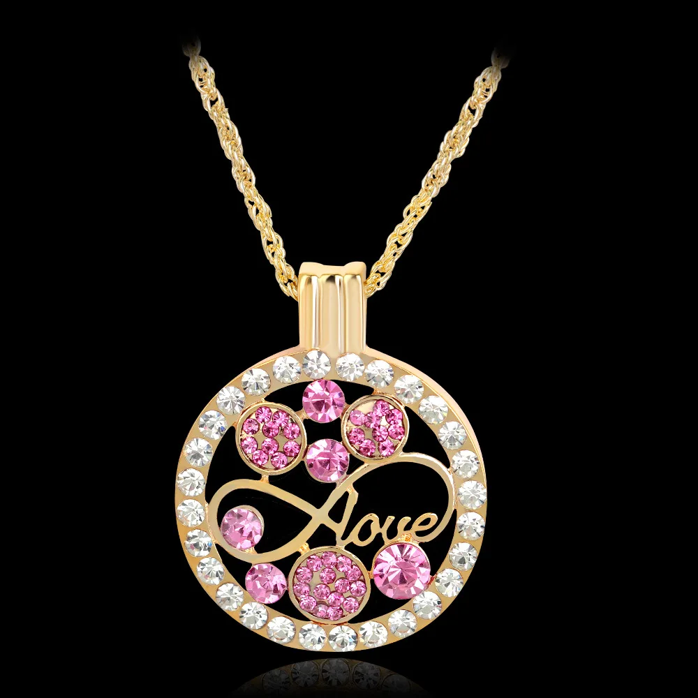 Женщина мода ключицы ожерелье круглый инкрустированные Чешский бурения