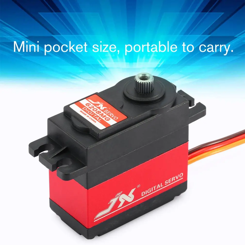 JX Servo PDI-6208MG 8kg 120 Degrees High Precision Metal Gear Digital Standard Waterproof Steering | Игрушки и хобби