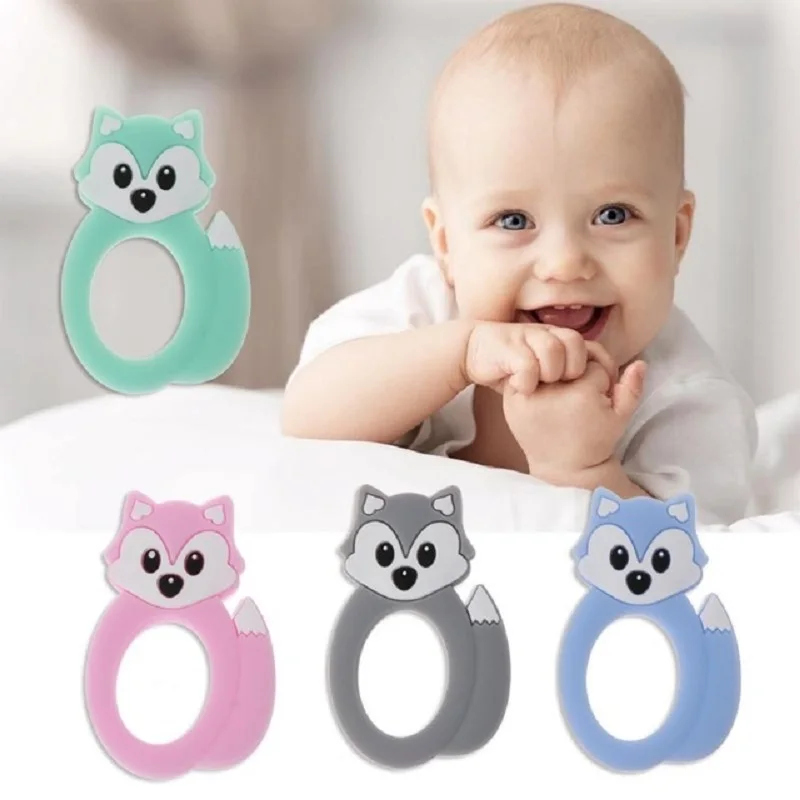 Детские Силиконовые грызунки для зубов в виде животных|Детские прорезыватели| |