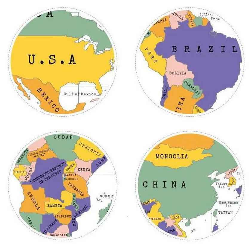 Большая домашняя декорация настенная наклейка скретч-карта персонализированная
