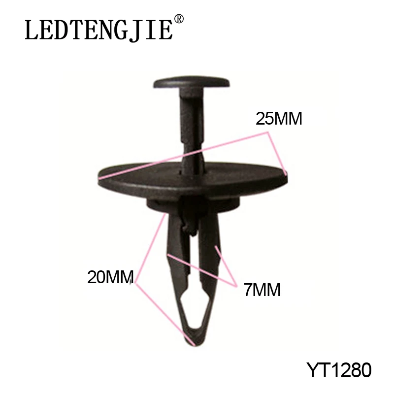 Автомобильные крепежные зажимы для Ford Auto 6-9 мм, пирсинг для бампера, нажимные крепления, дверные зажимы 100 шт., детали для ремонта