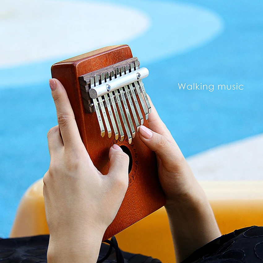 JDR калимба Mbira Sanza 10 клавиш большой палец пианино карманный размер для начинающих