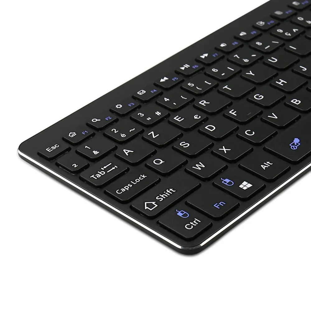 Zoweetek K12-1 2,4G мини беспроводная Французская клавиатура с тачпадом игровая клавиатура Air mouse для мини ПК Smart Android tv Box