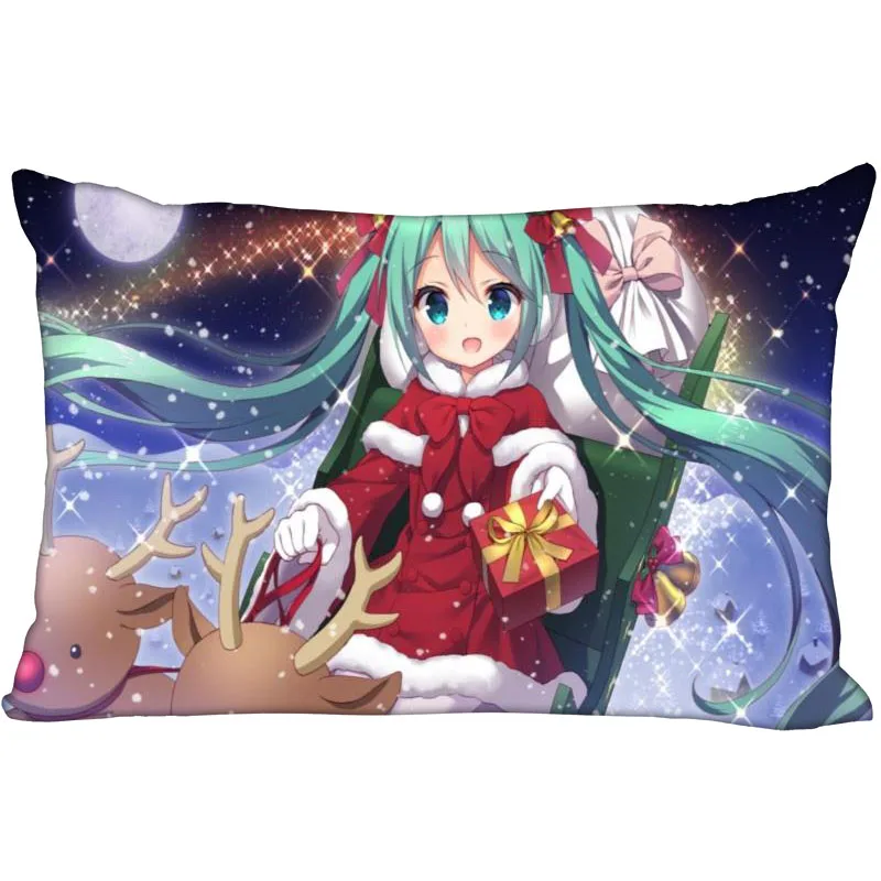 14 Горячая Hatsune Подушка «Мику Хацунэ» крышка спальни для дома или офиса, декоративные наволочки прямоугольная Подушка на молнии Чехлы Атласная ткань не выцветает - Цвет: 14