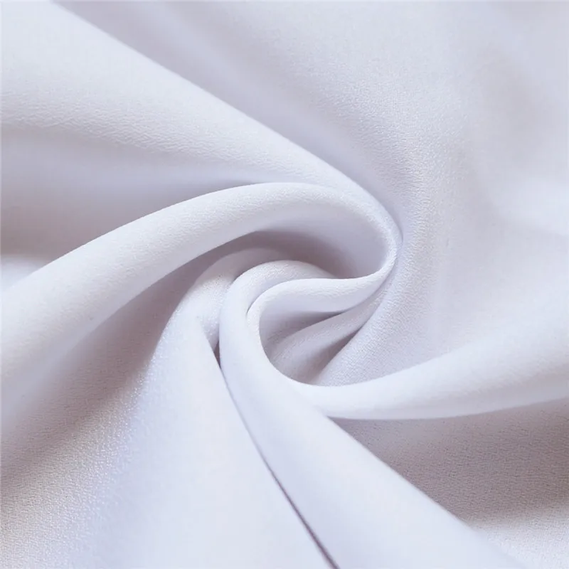 Женская блузка HiloRill однотонная шифоновая с длинным рукавом и двойным v-образным