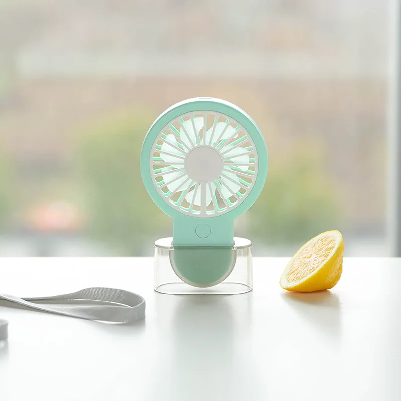 Горячая Милая портативная ручная конфетная вентилятор с батарейным питанием USB