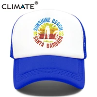climate seaside sandbeach trucker caps hat surfing hip hop caps vacation surfboard mesh baseball cap hat for men women youth