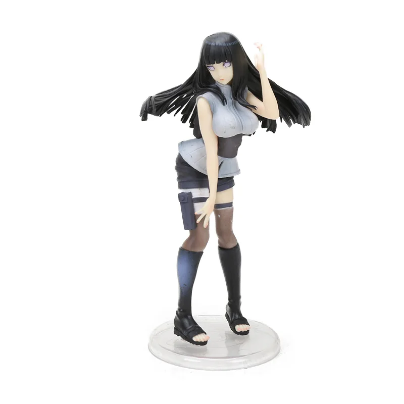 hinata no word opp Героя аниме «Наруто Ураганные Хроники Наруто Узумаки Gals Хьюга Хината Джирайя Харуно фигурка героя аниме «Наруто PVC Фигурки Игрушка Коллекционная модель куклы - Цвет: hinata no word opp