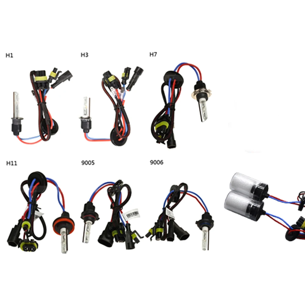 SKYJOYCE AC 12 в 35 Вт CNLIGHT HID Лампа 6000K 4300K 5000K Автомобильная ксеноновая лампа H1 H3 H7 H8 H11 9005