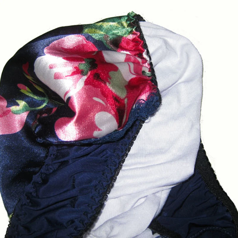 Сексуальное мужское нижнее белье из 100% шелка сексуальные мужские трусы с цветами