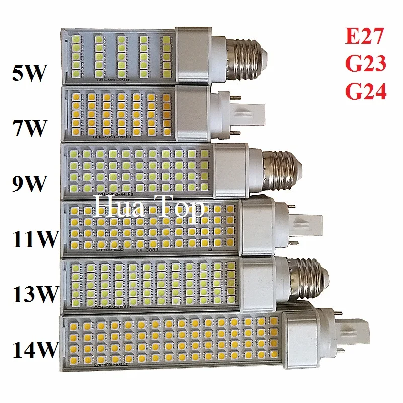Лампа цилиндрисветодиодный светодиодная с горизонтальным штекером E27 G24 G23