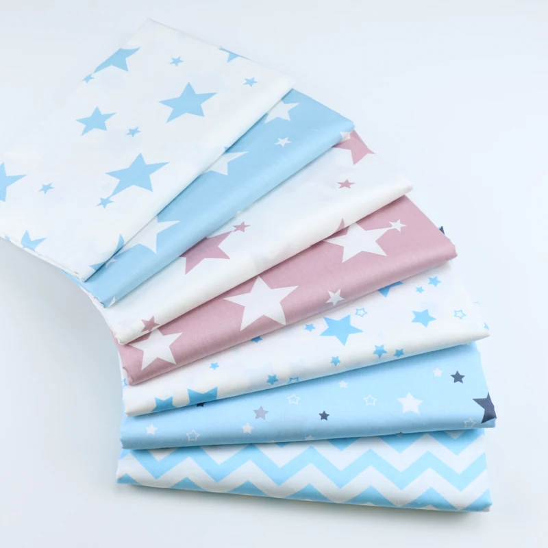 100% хлопок принт со звездой ткань для квилтинга саржа сделай сам шитье квилтинг