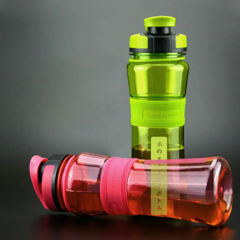 550 мл пластиковый шейкер бутылки портативная Спортивная бутылка для воды с