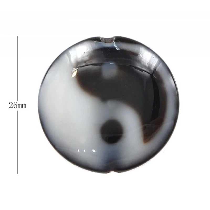 3 шт./лот тибетские бусины натуральные Агаты Dzi плоские круглые и двухцветные