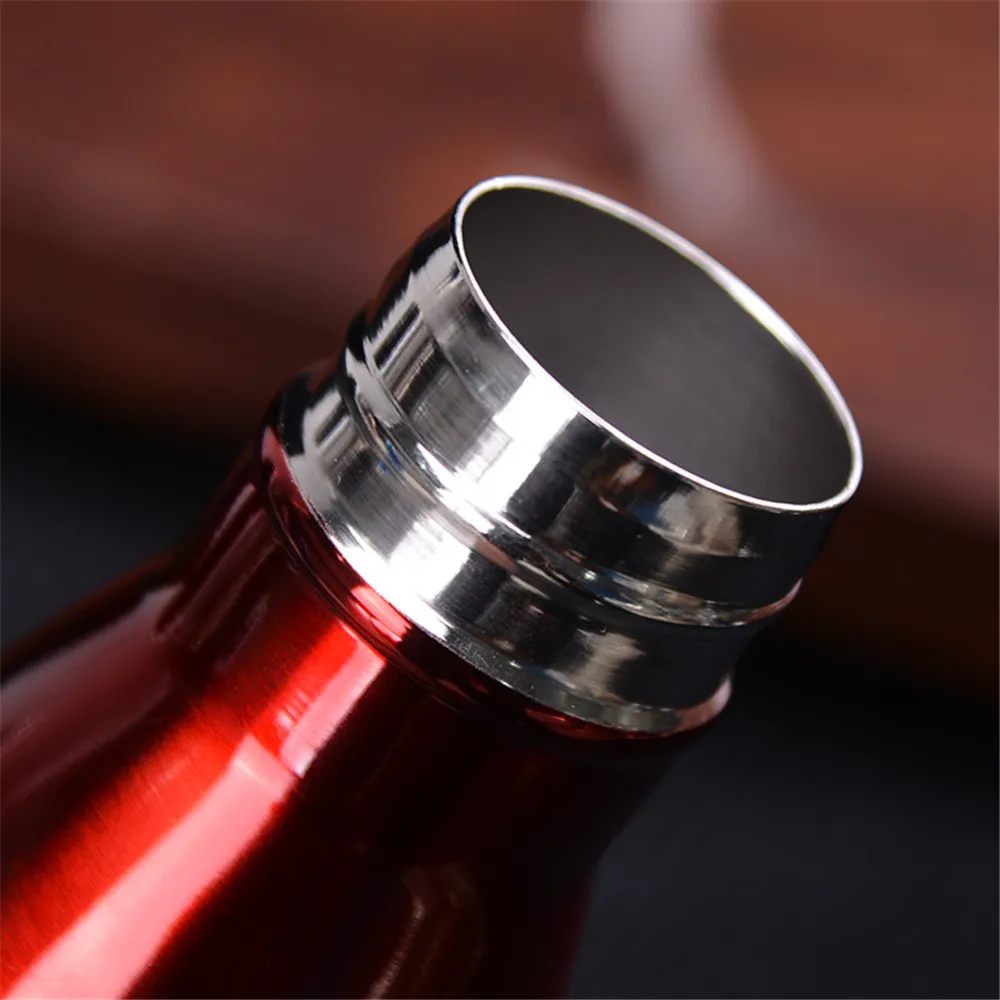 Solid Color Vacuum Flask Water Bottle Leak-proof Stainless Steel Thermos Cold Insulated Car Bicycle Drink Cup | Дом и сад
