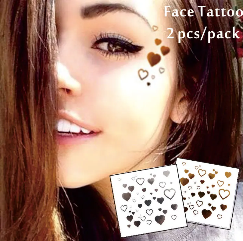 # F02 2 шт./компл. уход за кожей лица Декор татуировки не токсичен и