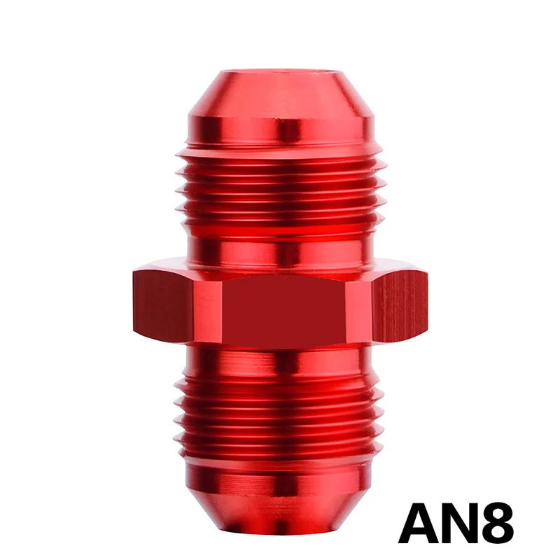 Алюминиевый переходник с разъемом Male Flare (папа) разъем AN3 AN4 AN6 AN8 AN10 AN12 AN16 на красный