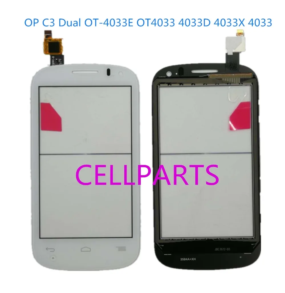 Запчасти для сотовых телефонов OP C3 Dual OT 4033E OT4033 4033D 4033X4033 сенсорный экран