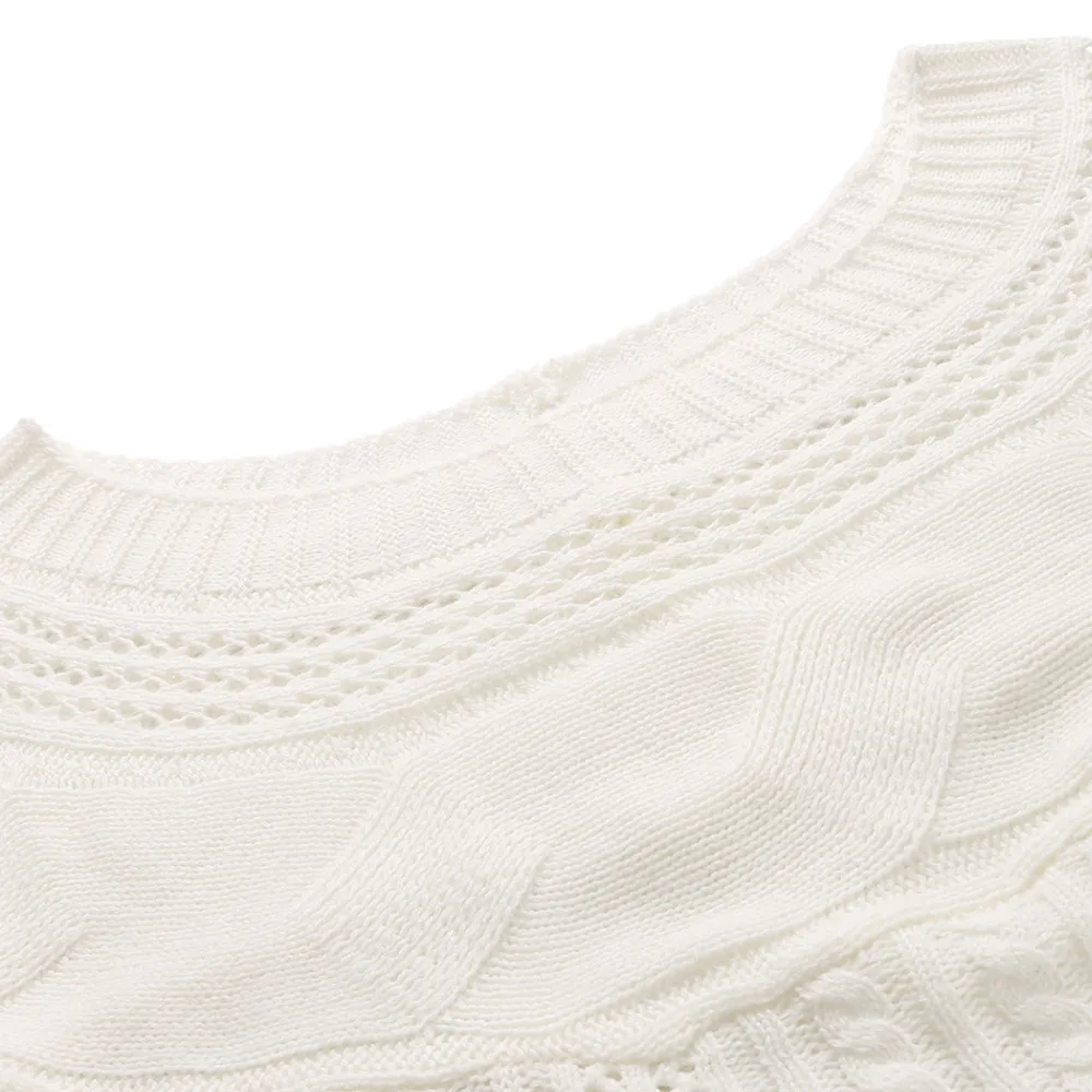 Women Casual Off Shoulder Long Sleeve Knit Knitwear Pullover Sweater | Женская одежда