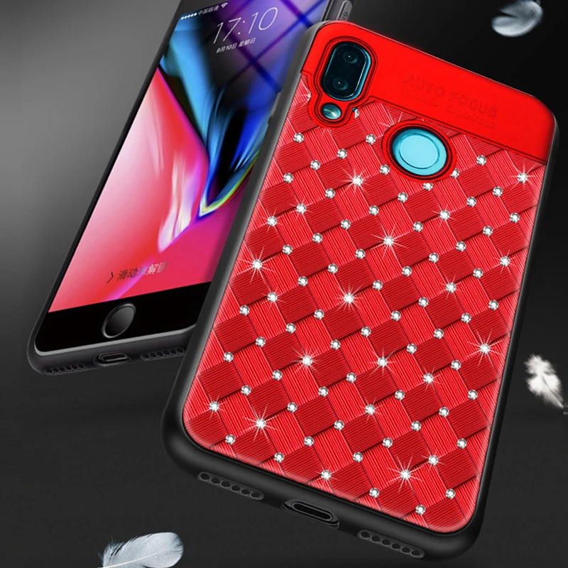 YonLinTan Блестящий Алмазный 3D чехол для Huawei Nova 3 Nova3 на роскошном заднем телефоне