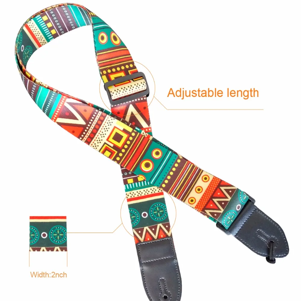 Guitar Strap Bundle with Locks / Metal Pick/ Fingertip Protectors for Acoustic Electric Classical Guitars | Спорт и развлечения