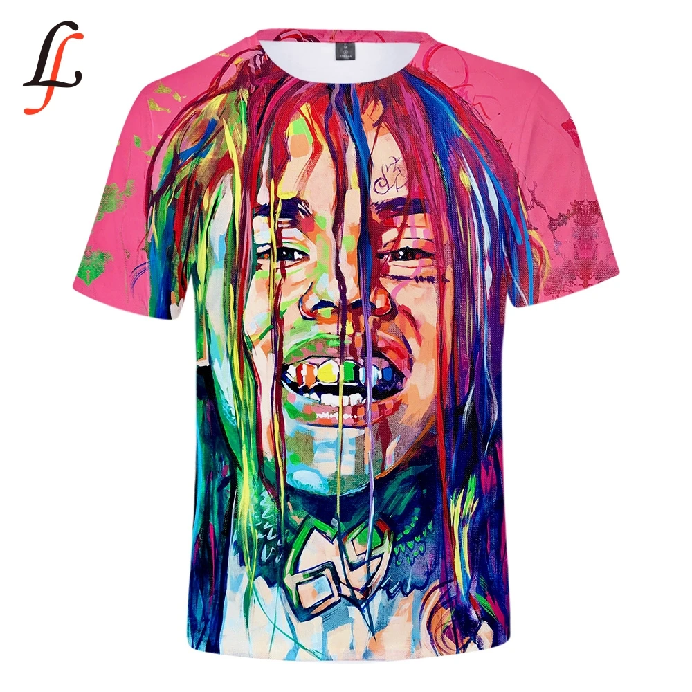 Modis 6ix9ine harajuku футболка с принтом повседневные мужские футболки круглым вырезом