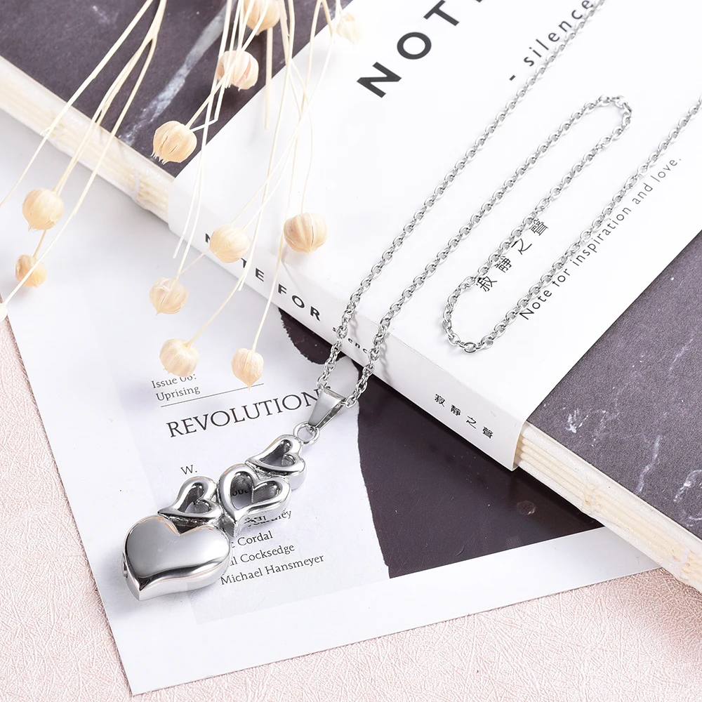 Сердце с урна в виде сердца ожерелье памятный кулон для праха Keepsake кремации