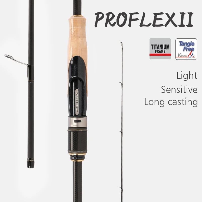 TSURINOYA PROFLEX II 2.01 м 2.13 м спиннинг Рыбалки 2 сегмента ML/M Мощность Удочка из Углерода Рыболовные Снансти Спининг литья